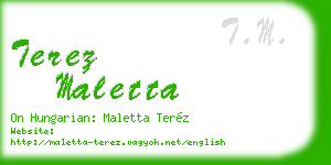 terez maletta business card